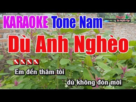 Dù Anh Nghèo Karaoke 8795 | Tone Nam – Nhạc Sống Thanh Ngân