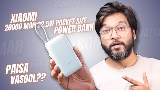 Xiaomi 20000mAh Compact Power Bank with Built-in Cable Review | Best Power Bank Under 2000