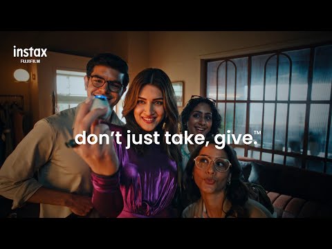 Instax | don’t just take, give. Ft. Kriti Sanon | Fujifilm✨