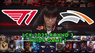 T1 vs HLE Game 1 | LCK 2025 Round 3 Week 11 Day 4 | T1 vs Hanwha Life G1