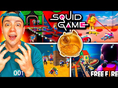 LOS JUEGOS DEL CALAMAR PERO en FREE FIRE😱YO NACI EN ESTOS JUEGOS!