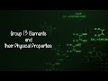 Group 13 Elements Properties and Trends