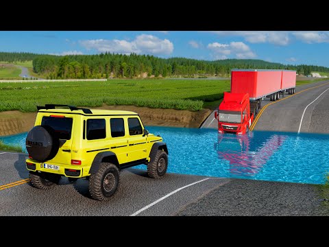 Cars vs Deep Water BeamNG Drive Challenge Ends in Total Destruction!
