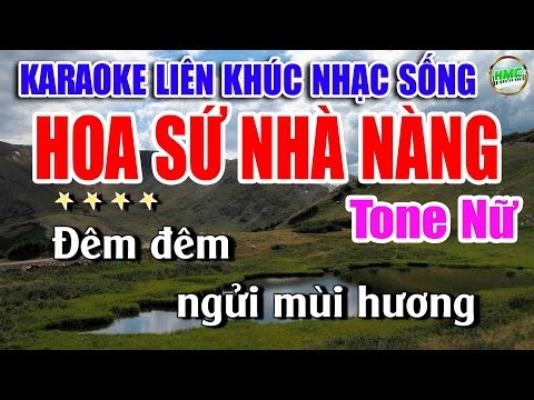 Karaoke Liên Khúc Nhạc Trữ Tình Tone Nữ Dễ Hát | Nhạc Xưa BOLERO Bất Hủ | HOA SỨ NHÀ NÀNG