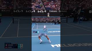 Sinner's backhand side is too strong!!!... #tennis
