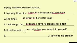Exercise-Adverb Clause-2