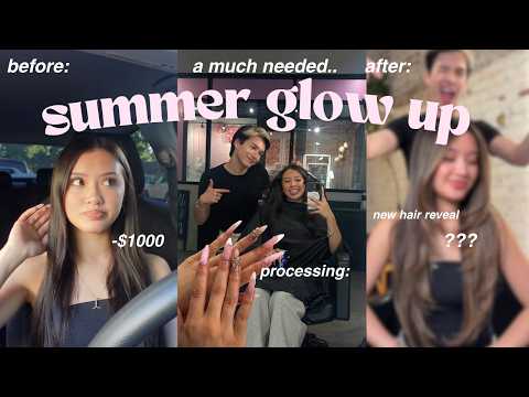 SUMMER GLOW UP 2026🧖♀️ || hair transformation, nails, lashes, + tips!