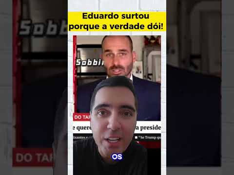 ATENÇÃO!! EDUARDO BOLSONARO TÁ NO DESESPERO 😱 Créditos: @thiagoresiste