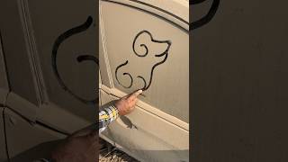 Dog drawing easy trick #art #shorts