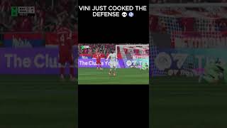 VINI JUST COOKED THE DEFENSE 💀⚽ #fypシ #shorts #fc26 #football