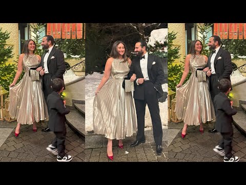 Kareena Kapoor enjoying her grand 45th Birthday with Saif Ali Khan,Jeh and Taimur in New York