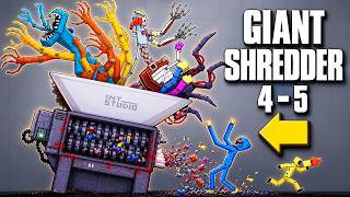 New GIANT SHREDDER ! vs Poppy Playtime BOSS 4 - 5 l People Playground