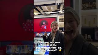 Paulina Porizkova sees herself at the store!