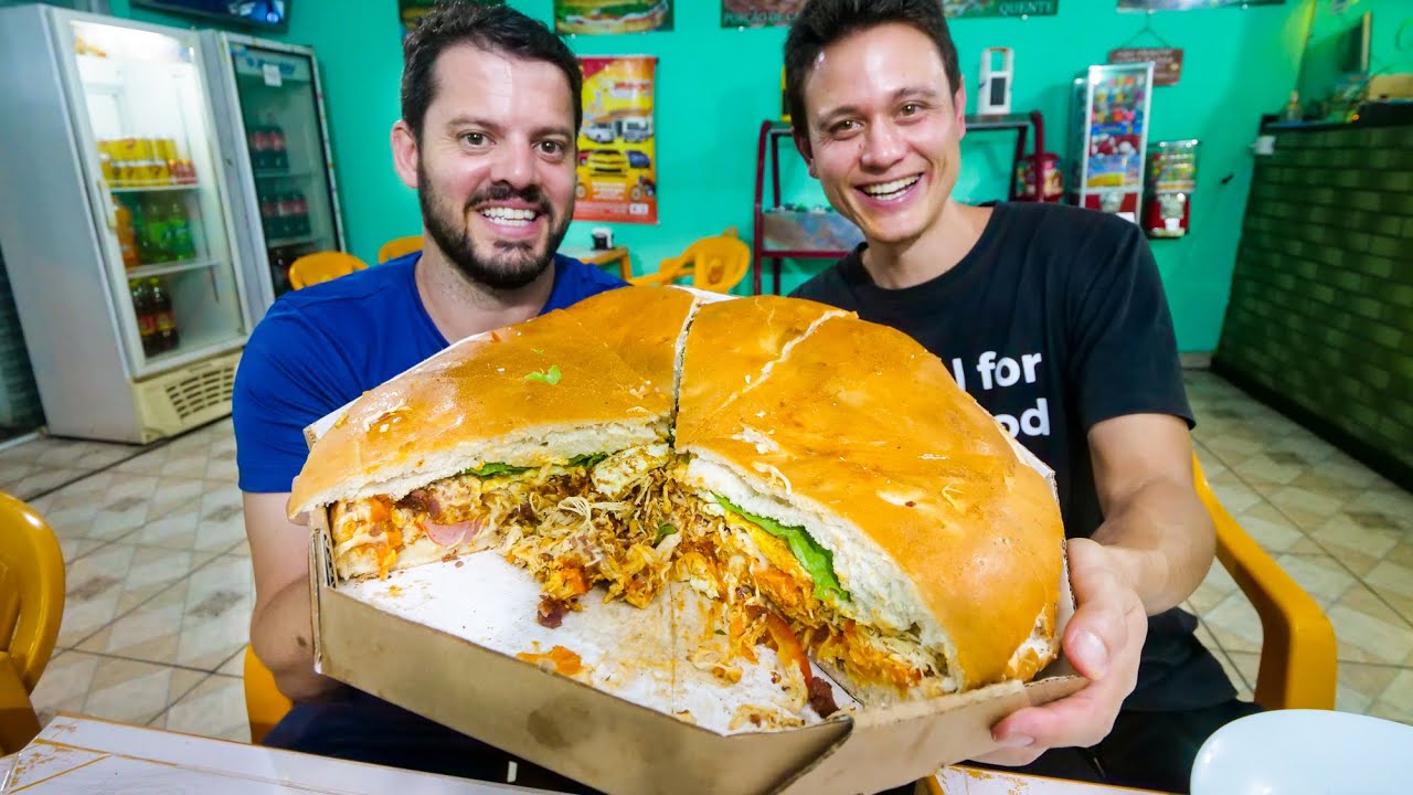 5 KG. MONSTER SANDWICH - Brazilian Food Tour in Curitiba, Brazil