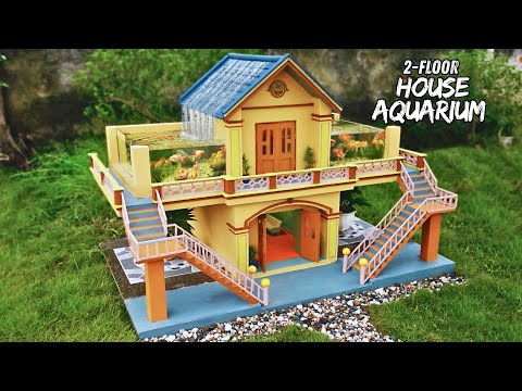 Build stunning 2-floor house diorama for your garden