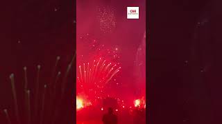 Torcida do Internacional faz "rua de fogo" antes de jogo contra o Flamengo | CNN ESPORTES