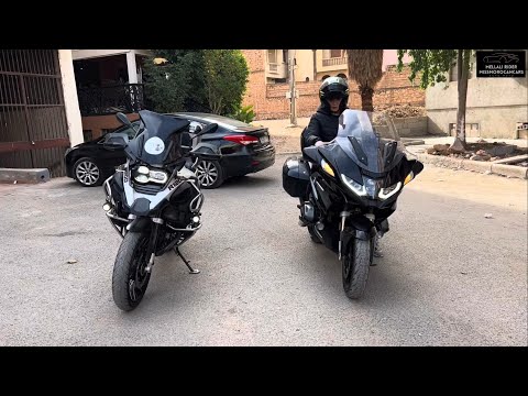 أول خرجة لينا بجوج بيئمات فرشخاتني فطريق 🇲🇦🏍BMW RT 1250 TRIPLE BLACK VS BMW GS 1200 ADV