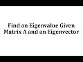 Eigenvalues and Eigenvectors Analysis