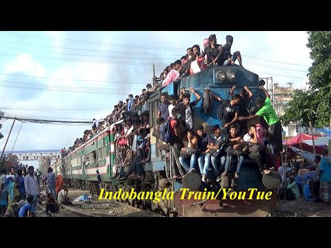 Great Eid Rush On Trains In Bangladesh  2025 Extreme Overcrowded Trains Video