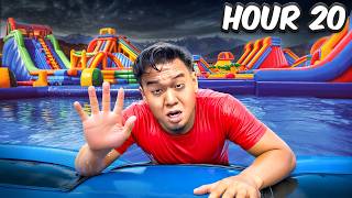Surviving 24 Hours Overnight at a WATERPARK