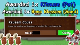Testing ALL WORKING CODES In Grow A Garden! (Bone Blossom Code?)