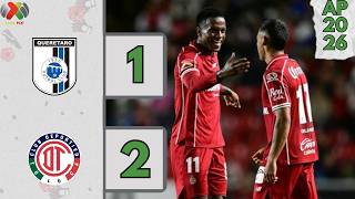 Querétaro Vs. Toluca | Highlights | Liga Mx Clausura 2026 Jornada 5