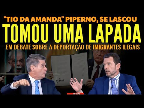 LAPADA SECA; Tio da Amanda Klein TOMOU UMA LAPADA de comentarista ARGENTINO sobre a DEPORTAÇÃO