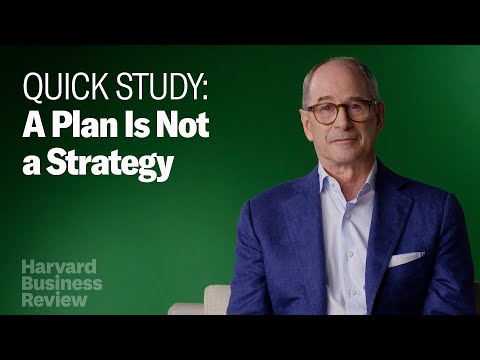 YouTube video thumbnail: A Plan Is Not Enough: How Having a Strategy Is Important in Business