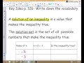 Exploring Writing and Graphing Inequalities