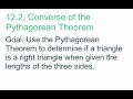 Pythagorean Theorem Concepts