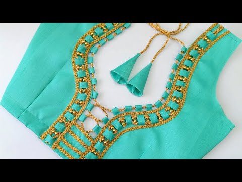 Latest Plain Saree Blouse | Tranding Blouse Back Neck Design | Simple Blouse |