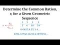 Understanding Geometric Sequences