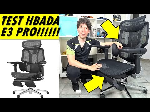 HBADA E3 Pro recensione unboxing e montaggio sedia ergonomica con poggiapiedi per studio e gaming