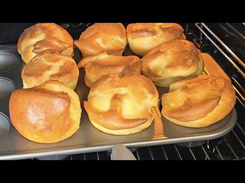 Они ВЫПРЫГИВАЮТ из духовки Булочки ПОПОВЕРЫ