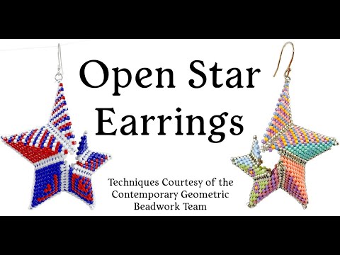 DIY Open Star Earrings | Inspired by Fibonacci & Contemporary Geometric Beadwork