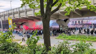 Der Bielefelder Fanmarsch vor dem Spiel gegen Hertha am 17.05.2026