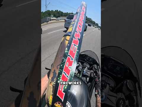 I swear I told 60 people on the way home I got fireworks😭 #funny #motovlog #bikelife #moto #police