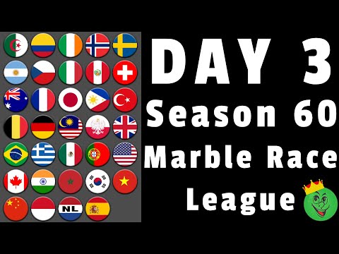 Marble Race League Season 60 Day 3 Marble Race / Marble Race King