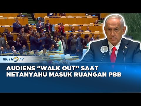 Detik-detik Netanyahu Bikin Audiens "Walk Out" Massal dari Ruangan PBB