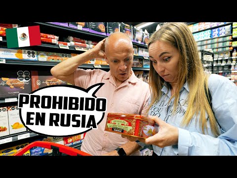 😱 PAPÁ RUSO CONOCE SUPERMERCADO MÁS LUJOSO DE MÉXICO POR PRIMERA VEZ 🇲🇽