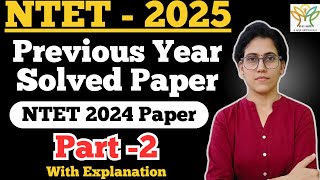 NTET Previous Year Paper Solution Part 2 | NTET NCISM | NTET AYUSH | NTET HOMEOPATHY