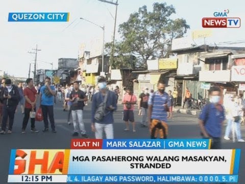 Mga pasaherong walang masakyan, stranded | Video | GMA News Online