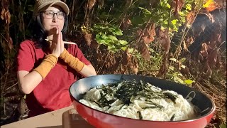 【50歳 大食い女】 食べ放題帰りの〆の素麺8人前(夜食)