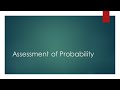 Probability Concepts and Applications