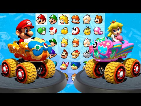 Mario Kart 8 Deluxe  - Mario, Yoshi And Peach Drivers Mushmellow & Brithday Pack