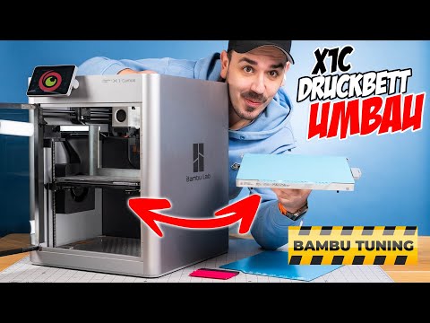 Bambulab X1C TUNING: Neues ALU-GUSS Druckbett! (inkl. neues Anfänger Projekt)