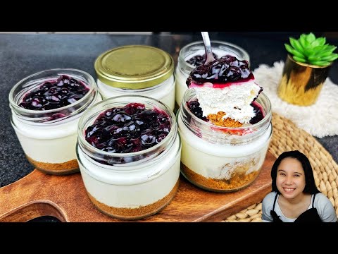 Blueberry Cheesecake in a Jar!