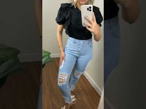 Calça Moon Jeans Com Botões Encapados