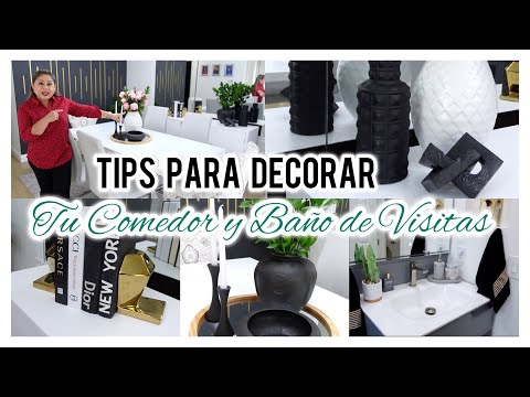 IDEAS PARA DECORAR Y RESALTAR TU COMEDOR Y BAÑO /// DECORACIONES VERSATILES