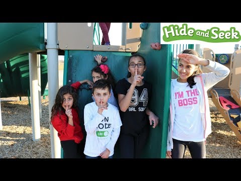 Hide and Seek with Sisters Fun Tube at the Playground
